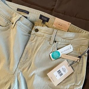 NYDJ Marilyn straight leg, khaki, 16.